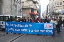 Delegados De La CIG Protestan Contra La Reforma Laboral