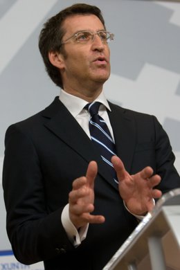 El Presidente Alberto Núñez Feijóo En Rueda De Prensa