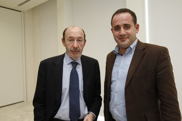 Alarte Con Rubalcaba En Oviedo