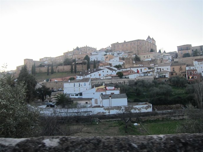 Vista De Parte De La Judería Vieja De Cáceres