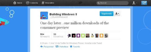 Cuenta Twitter Building Windows 8