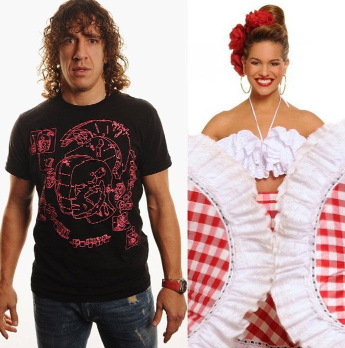 Montaje Carles Puyol Y Su Nueva Novia Giselle Lacouture