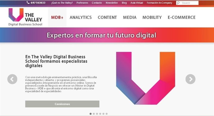 Página Web The Valley Business School