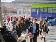 Idoia Mendia En El Homenaje A Las Víctimas Del 3 De Marzo