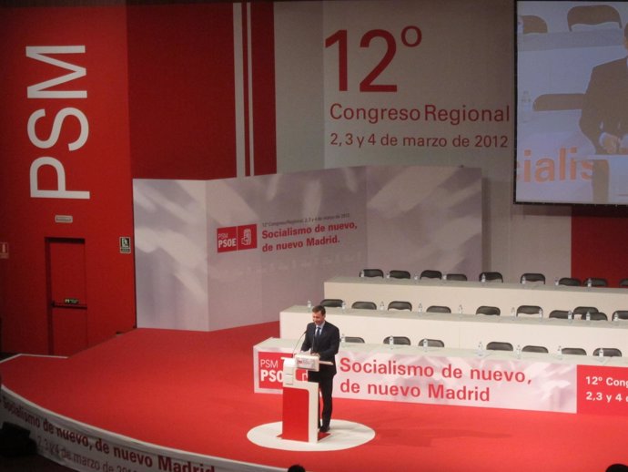 Tomás Gómez En El 12º Congreso Del PSM