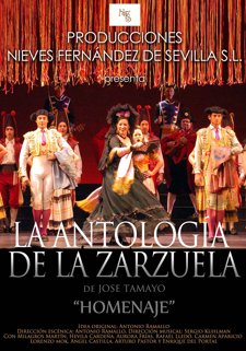 Cartel De 'La Antología De La Zarzuela De José Tamayo.  Homenaje