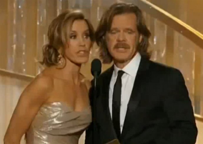 Felicity Huffman Y Su Marido William H.Macy En Los Globos De Oro 2012