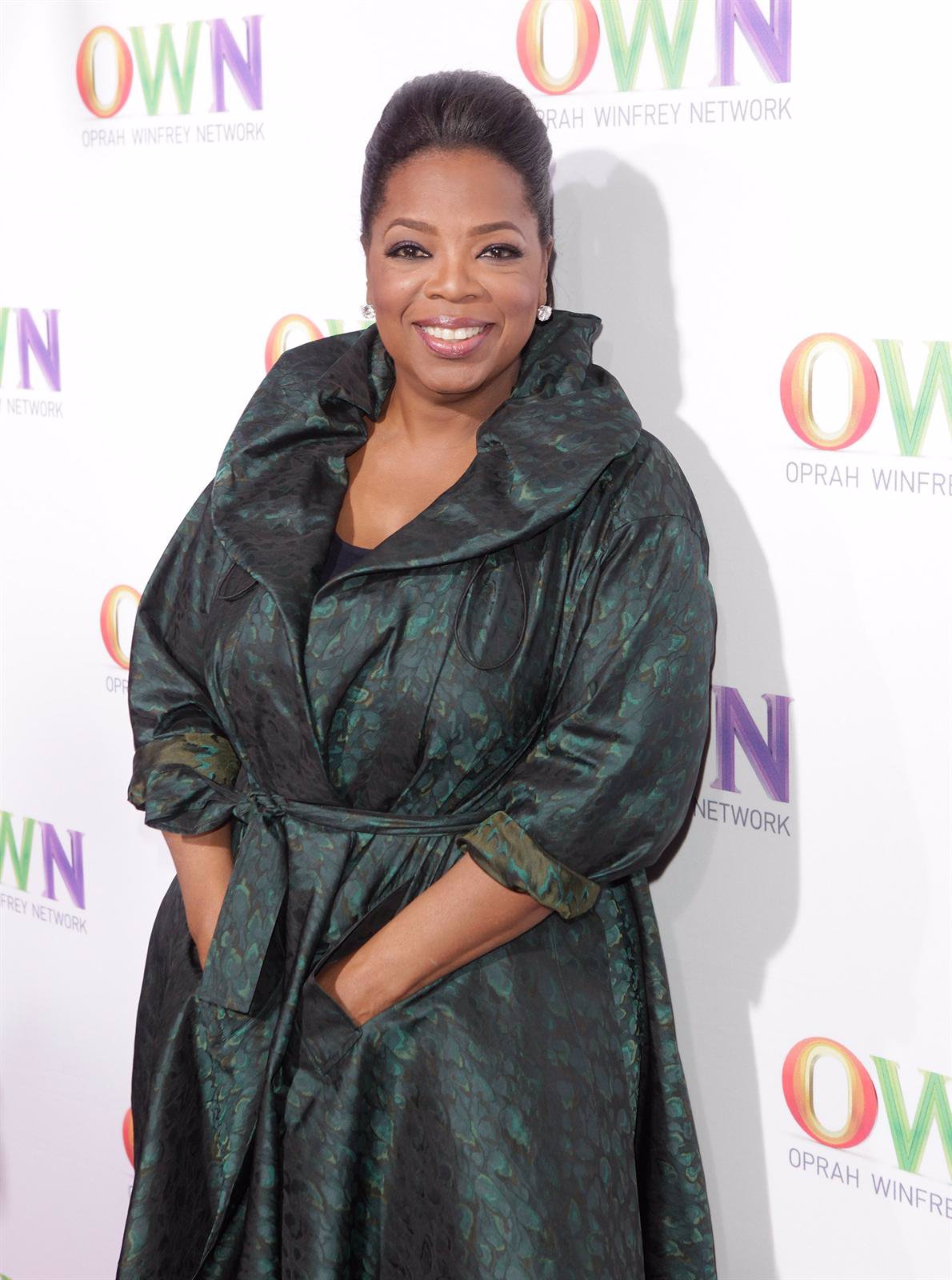 Oprah Winfrey en el lanzamiento de su propio canal de tv