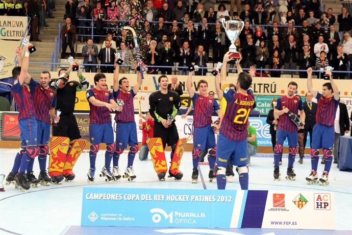 El FC Barcelona, Campeón De La Copa Del Rey De Hockey Patines