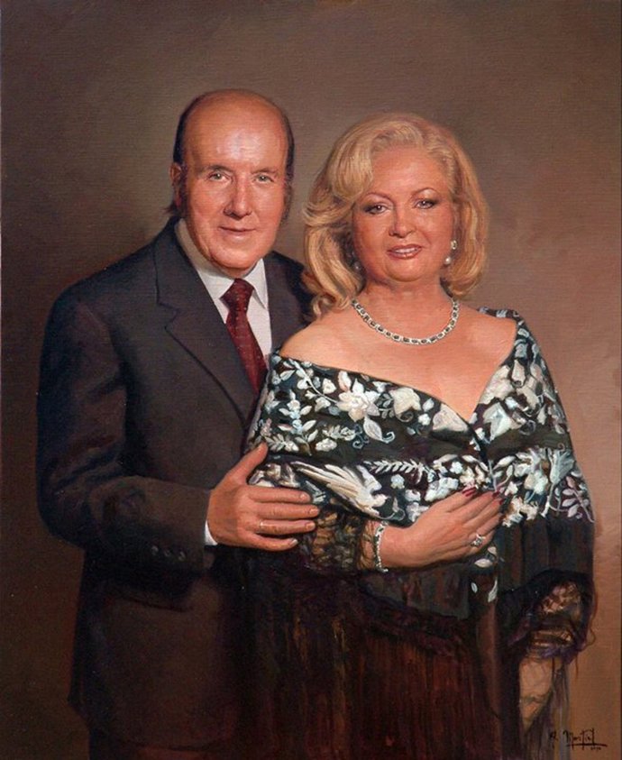 Retrato De Chiquito De La Calzada Y Su Mujer, Pepita