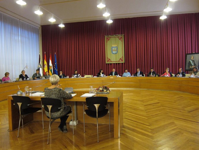 Imagen De Un Pleno Del Ayuntamiento De Logroño