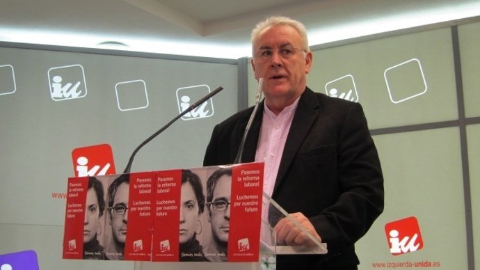 Cayo Lara En Rueda De Prensa Sede De IU