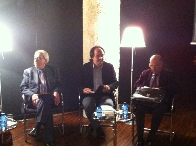 El Director Del MNAC, Josep Serra, y el director del Liceu, Joan Francesc Marco