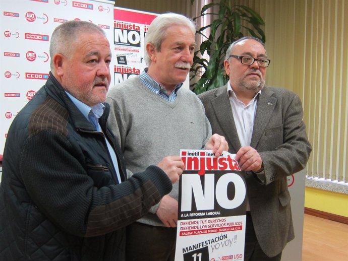 Antonio Pino, Justo R. Braga Y Jorge Gallego, Presentan Manifestación Del 11M