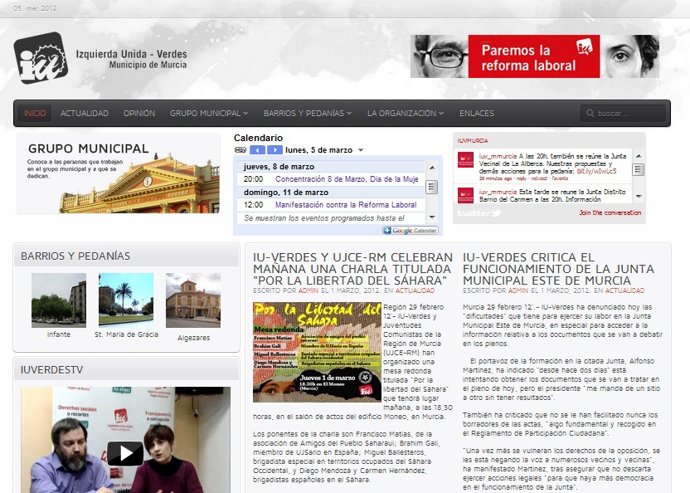 Web IU Murcia