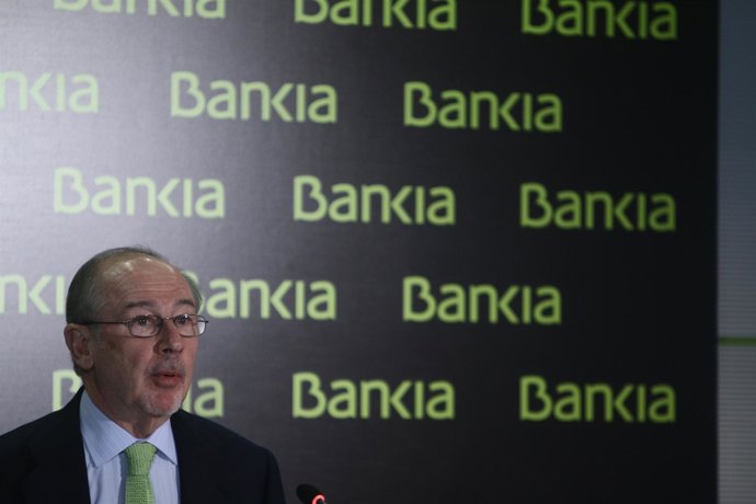 Rodrigo Rato Y Francisco Verdú Presentan Los Resultados De Bankia