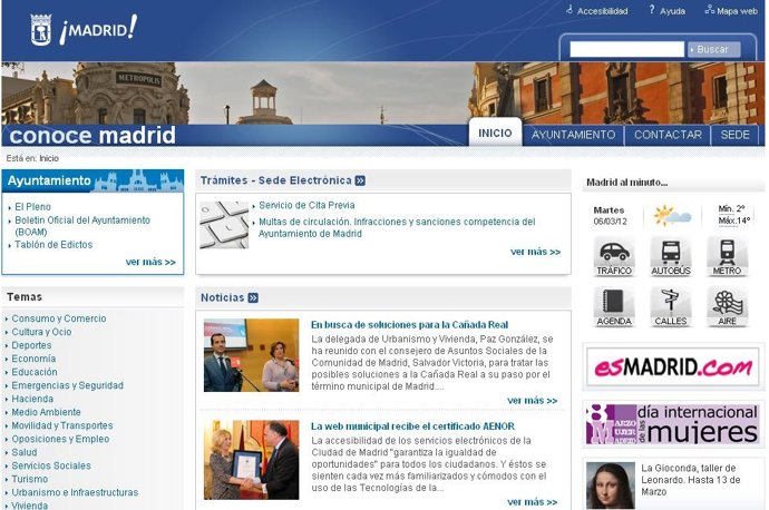 Web Del Ayuntamiento De Madrid