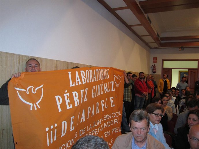 Trabajadores De Laboratorios Pérez Giménez En El Pleno