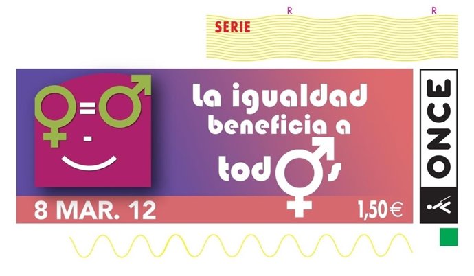 Cupón De La ONCE Para Celebrar El Día Internacional De La Mujer