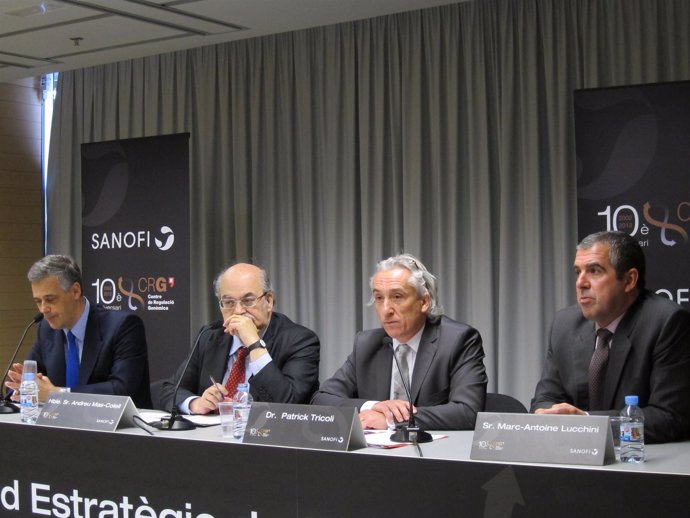 Firma De Un Acuerdo Entre Sanofi Y El CRG