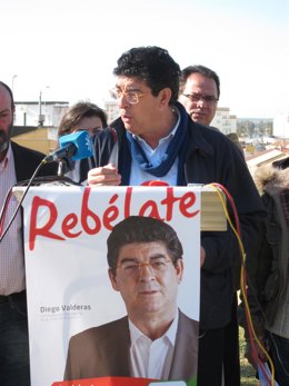 El Coordinador General De IULV-CA, Diego Valderas, En Un Acto. 