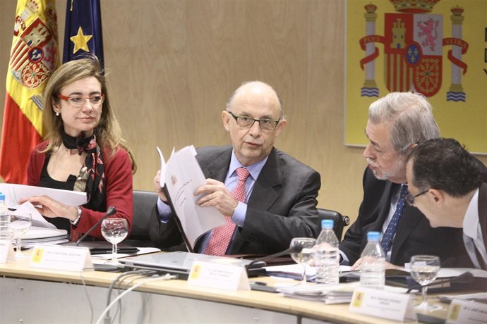 Montoro, Beteta Y El Equipo En El Consejo De Política Fiscal Y Financiera