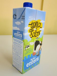 Envase De Leche De Tierra De Sabor