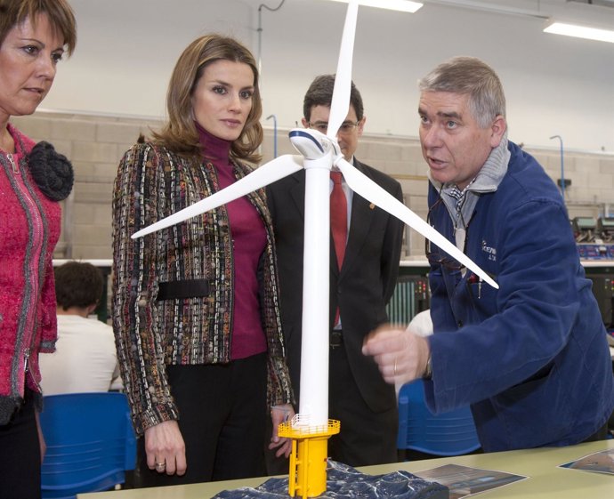 La Princesa De Asturias En Su Visita Al Centro Cenifer, De Imárcoain.