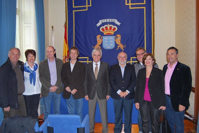 José Miguel Pérez Y Profesores Participantes En El Proyecto Europeo Comenius