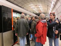 Metro Bilbao afirma que la frecuencia del servicio ha sido "ligeramente mayor" a la establecida en los servicios mínimos