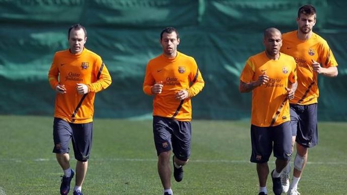 Entrenamiento Del FC Barcelona