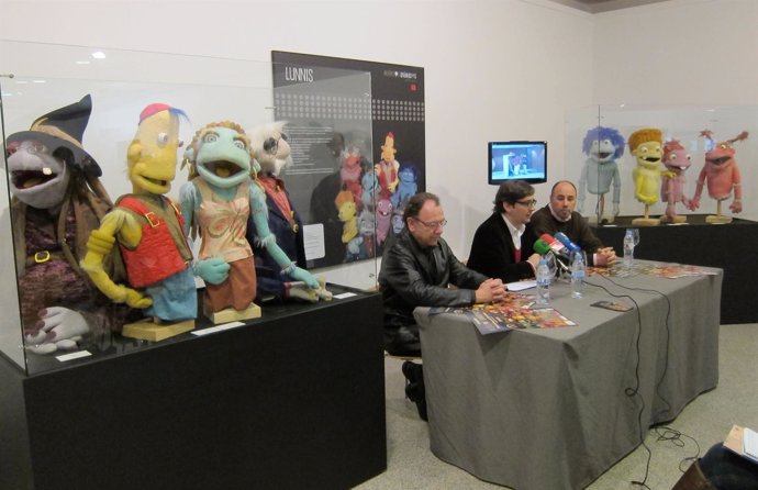 La Exposición `Muñecos Animados En El Palacio De Congresos Y Exposiciones .