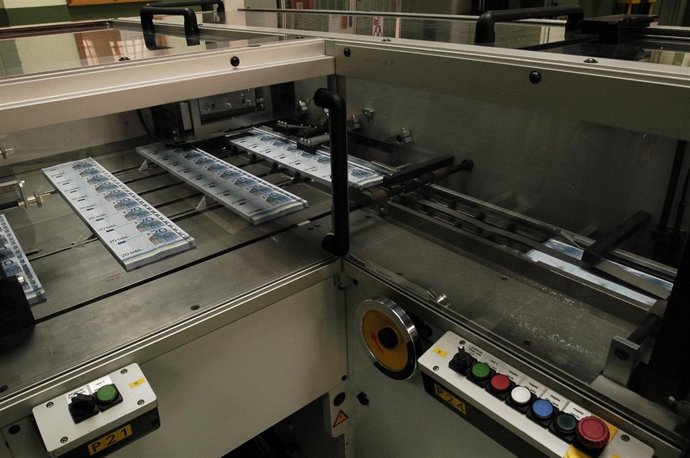 Fabricación De Billetes De Euros En La Fábrica Nacional De Moneda Y Timbre