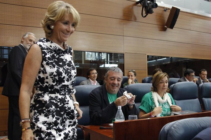 Aguirre En El Pleno De La Asamblea De Madrid