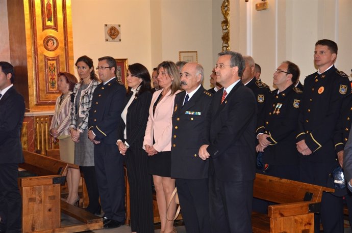 García Urbano, En El Acto Institucional Del Patrón De Los Bomberos