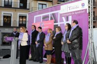 La plaza de Zocodover acoge el acto institucional del Día de la Mujer para no dar "ni un paso atrás" en igualdad
