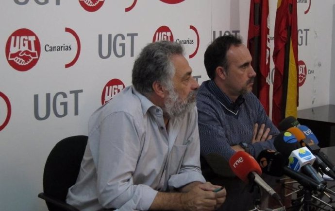 Antonio Pérez (CCOO) Y David Mosquera (UGT)