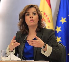 Soraya Sáenz De Santamaría En La RDP Del Consejo De Ministros