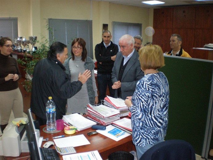 Gámez Y Alonso, Durante La Visita     