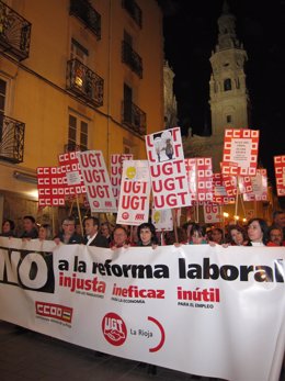 Manifestación Contra La Reforma Laboral Del 29 De Febrero