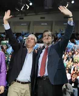Rajoy Y Arenas En Málaga.