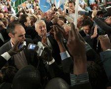JAVIER ARENAS Y MARIANO RAJOY EN ALMERIA