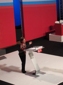 Elena Espinosa En Su Discurso De Candidatura