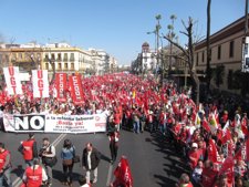 Manifestación Del 11 De Marzo En Sevilla Contra La Reforma Laboral
