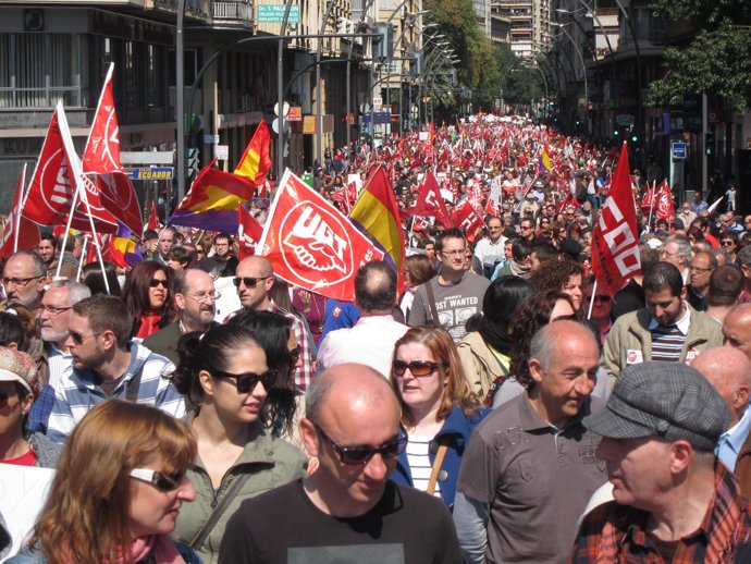 Manifestación Contra La Reforma Laboral En Murcia