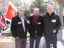 PSOE-Aragón En La Manifestación En Contra De La Reforma Laboral.