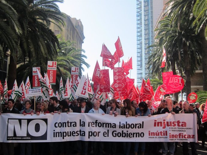 Manifestación Del 11 De Marzo Contra La Reforma Laboral