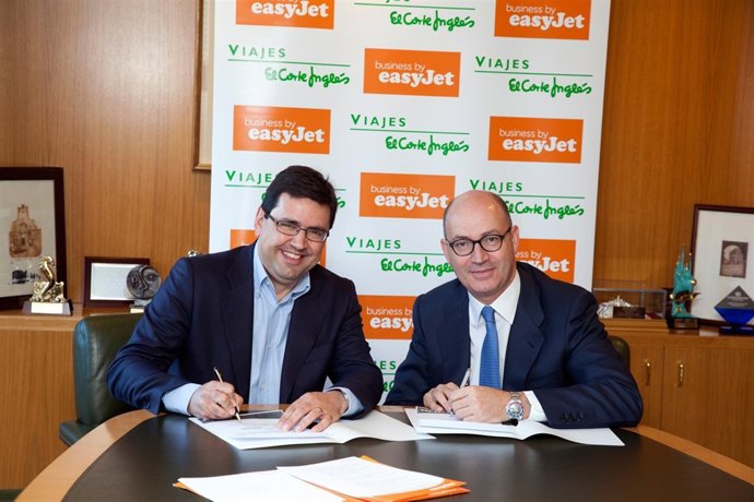 Javier  Gándara (Easyjet) Y Jesús Nuño De La Rosa (Viajes El Corte Ingles)