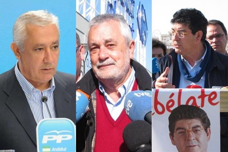 Montaje De Javier Arenas, Griñán Y Valderas