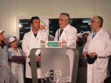 Griñán, En La Intervención Tras Visitar La Unión Salazonera Islena S.A (Usisa)